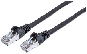 Intellinet Network Patch Cable - Cat6 - 1m - Black - Copper - S/FTP - LSOH / LSZH - PVC - RJ45 - Gold Plated Contacts - Snagless - Booted - Polybag - 1 m - Cat6 - S/FTP (S-STP) - RJ-45 - RJ-45 - Black